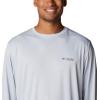imageColumbia Mens PFG Terminal Tackle Fish Flag Long Sleeve Fishing ShirtCool GreyCity Grey