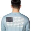 imageColumbia Mens PFG Terminal Tackle Fish Flag Long Sleeve Fishing ShirtCrushed BlueLemon Wash Inshore Slam