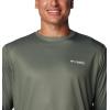 imageColumbia Mens PFG Terminal Tackle Fish Flag Long Sleeve Fishing ShirtCypressCool Grey Bass Lures