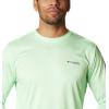 imageColumbia Mens PFG Terminal Tackle Fish Flag Long Sleeve Fishing ShirtKey WestEmerald Green
