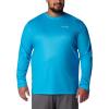 imageColumbia Mens PFG Terminal Tackle Fish Flag Long Sleeve Fishing ShirtOcean BlueColl Navy Offshore Slam