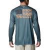 imageColumbia Mens PFG Terminal Tackle Fish Flag Long Sleeve Fishing ShirtPondKoi