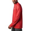 imageColumbia Mens PFG Terminal Tackle Fish Flag Long Sleeve Fishing ShirtRed SparkWhite