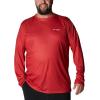 imageColumbia Mens PFG Terminal Tackle Fish Flag Long Sleeve Fishing ShirtRed SparkWhite