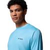 imageColumbia Mens PFG Terminal Tackle Fish Flag Long Sleeve Fishing ShirtVintage BlueCollegiate Navy