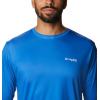 imageColumbia Mens PFG Terminal Tackle Fish Flag Long Sleeve Fishing ShirtVivid BlueFl Fish