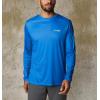 imageColumbia Mens PFG Terminal Tackle Fish Flag Long Sleeve Fishing ShirtVivid BlueFl Fish
