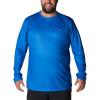 imageColumbia Mens PFG Terminal Tackle Fish Flag Long Sleeve Fishing ShirtVivid BlueTx Flag
