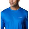 imageColumbia Mens PFG Terminal Tackle Fish Flag Long Sleeve Fishing ShirtVivid BlueTx Flag