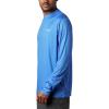 imageColumbia Mens PFG Terminal Tackle Fish Flag Long Sleeve Fishing ShirtVivid BlueWhite