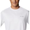 imageColumbia Mens PFG Terminal Tackle Fish Flag Long Sleeve Fishing ShirtWhiteCollegiate Navy