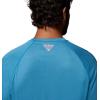 imageColumbia Mens PFG Terminal Tackle Long Sleeve ShirtBlue Echo HeatherWhite Logo