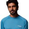 imageColumbia Mens PFG Terminal Tackle Long Sleeve ShirtBlue Echo HeatherWhite Logo