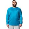 imageColumbia Mens PFG Terminal Tackle Long Sleeve ShirtBlue EchoWhite Logo