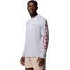 imageColumbia Mens PFG Terminal Tackle Long Sleeve ShirtCool GreyDusty Crimson Logo