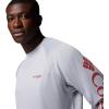 imageColumbia Mens PFG Terminal Tackle Long Sleeve ShirtCool GreyDusty Crimson Logo