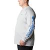 imageColumbia Mens PFG Terminal Tackle Long Sleeve ShirtCool GreyVivid Blue Logo