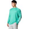 imageColumbia Mens PFG Terminal Tackle Long Sleeve ShirtGlaze GreenWhite Logo