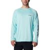 imageColumbia Mens PFG Terminal Tackle Long Sleeve ShirtGulf StreamBlack Logo