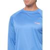 imageColumbia Mens PFG Terminal Tackle Long Sleeve ShirtVivid Blue HeatherBright Nectar Logo