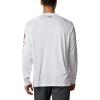 imageColumbia Mens PFG Terminal Tackle Long Sleeve ShirtWhiteRed Spark Logo