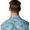 imageColumbia Mens PFG Uncharted Printed Short Sleeve ShirtCrushed Blue Swamplands