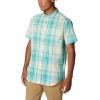 imageColumbia Mens Rapid Rivers II Short Sleeve ShirtIce Green Multi Plaid