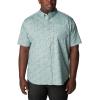 imageColumbia Mens Rapid Rivers II Short Sleeve ShirtStone BlueMakin Tracks Print