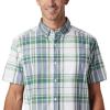 imageColumbia Mens Rapid Rivers II Short Sleeve ShirtTrue Green Large Plaid