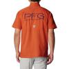 imageColumbia Mens Standard Slack Tide Camp ShirtFla  Spark Orange