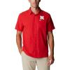 imageColumbia Mens Standard Slack Tide Camp ShirtNeb  Bright Red