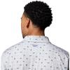 imageColumbia Mens Super Slack Tide Ii Stretch PoloCool Grey Fish and Feathers