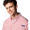 imageColumbia Mens Super Tamiami Long Sleeve ShirtDusty Crimson Gradient Check
