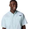 imageColumbia Mens Super Tamiami Long Sleeve ShirtGlaze Green Multi Gingham