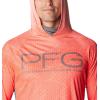 imageColumbia Mens Super Terminal Tackle Vent HoodieBright Poppy Terminal TechcamoCity Grey