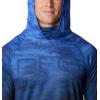 imageColumbia Mens Super Terminal Tackle Vent HoodieViolet Sea Pfg Camo Gradient