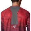 imageColumbia Mens Super Terminal Tackle Vent Long SleeveRed Spark Pfg Camo Gradient