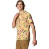 imageColumbia Mens Tech Trail Utility Printed Woven Short SleeveSand Dune Pasteled
