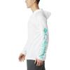 imageColumbia Mens Terminal TackkleHoodieWhiteBright Aqua