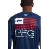 imageColumbia Mens Terminal Tackle PFG Fish Star Long SleeveCollegiate NavyWhite Trout
