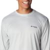 imageColumbia Mens Terminal Tackle PFG Fish Star Long SleeveCool GreyColl Navy Marlin Gradient