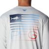 imageColumbia Mens Terminal Tackle PFG Fish Star Long SleeveCool GreyColl Navy Marlin Gradient