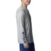 imageColumbia Mens Terminal Tackle PFG Fish Star Long SleeveCool GreyCollegiate Navy Trout