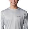 imageColumbia Mens Terminal Tackle PFG Fish Star Long SleeveCool GreyCollegiate Navy Trout