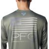 imageColumbia Mens Terminal Tackle PFG Fish Star Long SleeveCypressGraphite Trout Gradient