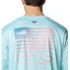 imageColumbia Mens Terminal Tackle PFG Fish Star Long SleeveGulf StreamCanyon Blue Marlin Gradient
