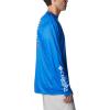 imageColumbia Mens Terminal Tackle PFG Fish Star Long SleeveVivid BlueColl Navy Marlin Gradient