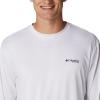 imageColumbia Mens Terminal Tackle PFG Fish Star Long SleeveWhiteColl Navy Trout Gradient