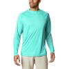 imageColumbia Mens Terminal Tackle PFG Triangle Long Sleeve ShirtBright AquaSalmon Logo