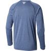 imageColumbia Mens Terminal Tackle PFG Triangle Long Sleeve ShirtCarbon HeatherSunlit Logo